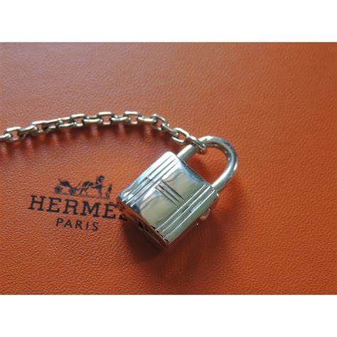 porte clef argent hermes